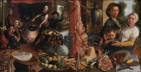 La cucina grassa. Voluptas Carnis